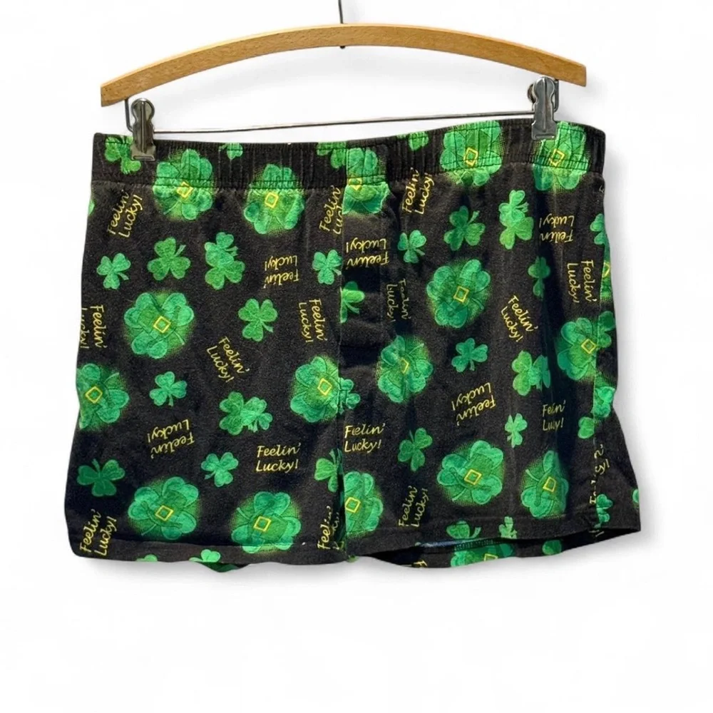 Lucky Irish Shamrock Shorts Boxers Size Medium